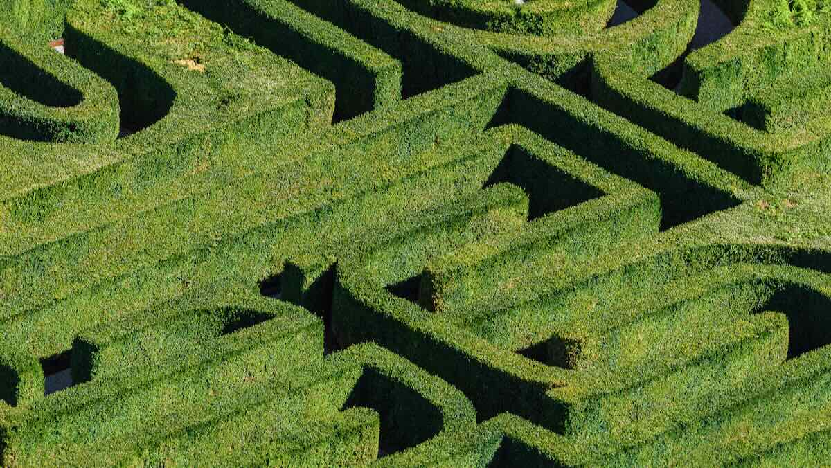 Maze in Venice Italy Maze in Venice Italy