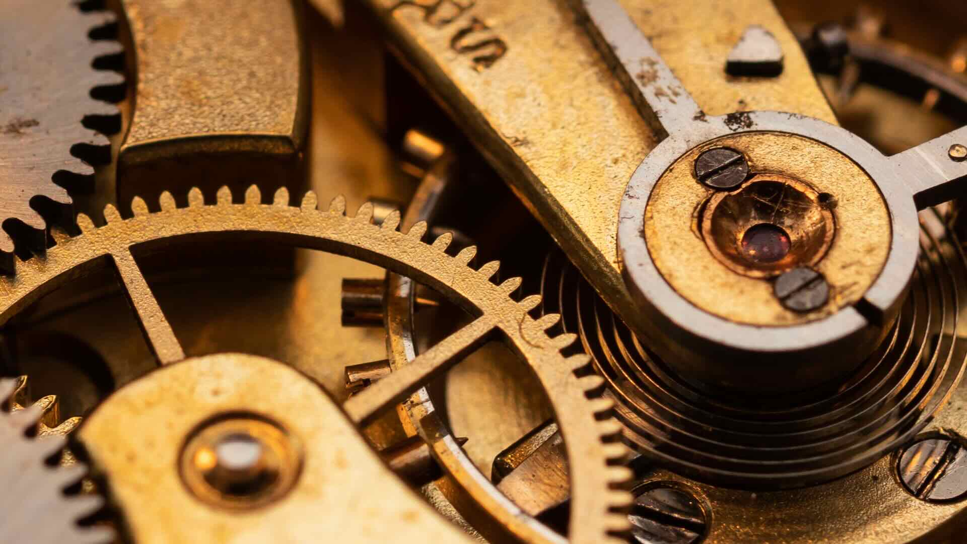 old watch movement